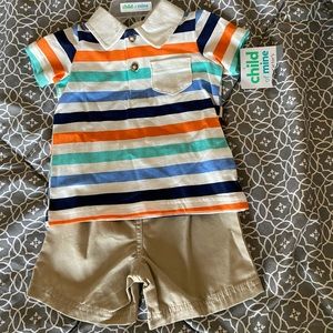 Boys summer polo outfit